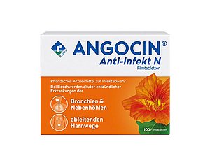 ANGOCIN enthält Senföle aus Kapuzinerkresse und Meerrettich und wird bei Erkältungskrankheiten und Blasenentzündungen verwendet.