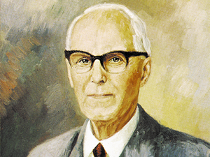 Ein Gemälde vom Firmengründer Friedrich Bradtmöller