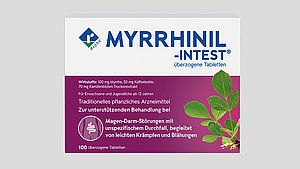 Hier sieht man die Packung des Arzneimittels MYRRHINIL-INTEST