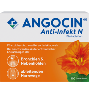 ANGOCIN® Anti Infekt N ist ein pflanzliches Arzneimittel aus Kapuzinerkresse und Meerrettich. Es wird bei Blasenentzündungen und Erkältungen eingesetzt.