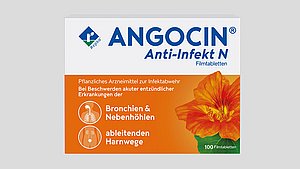 Hier sieht man die Packung des Arzneimittels ANGOCIN Anti-Infekt N