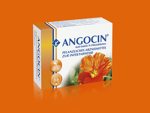 ANGOCIN enthält Senföle aus Kapuzinerkresse und Meerrettich und wird bei Erkältungskrankheiten und Blasenentzündungen verwendet.